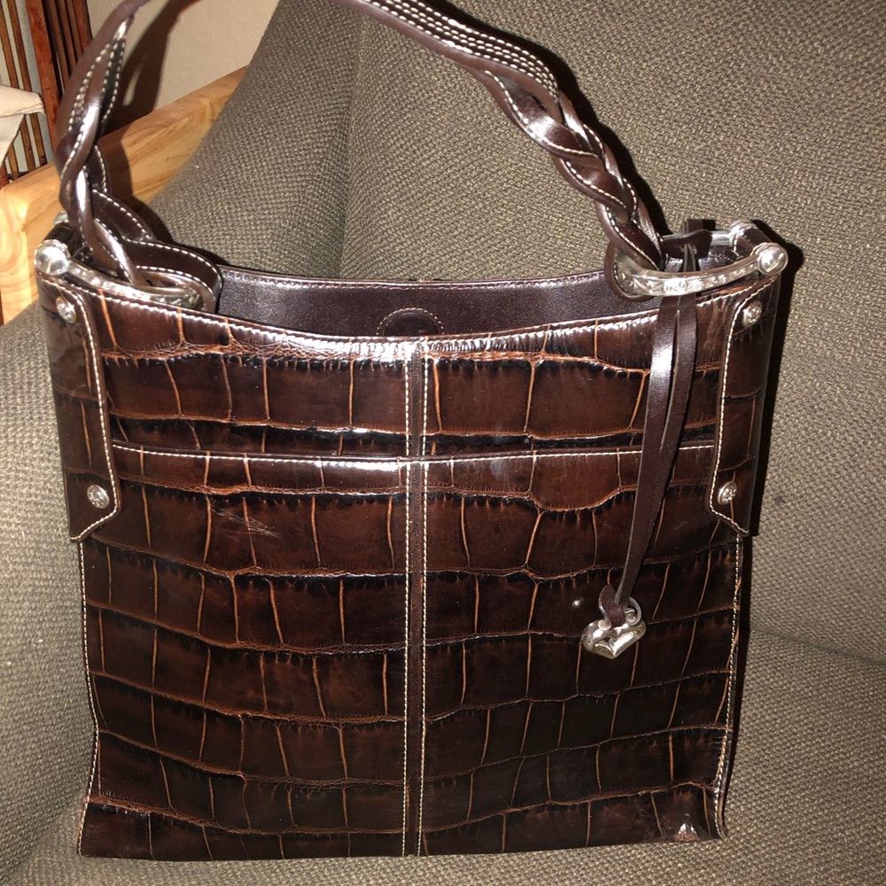 Brighton Dark Chocolate Handbag- EUC
